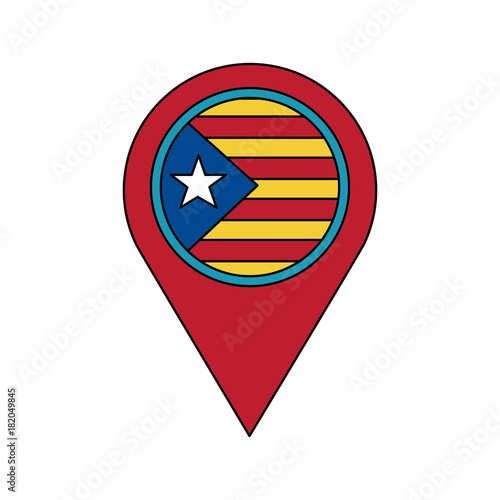 catalunya flag gps pin icon image vector illustration design Free Download catalunya flag gps pin icon image vector illustration design - GFXLoad