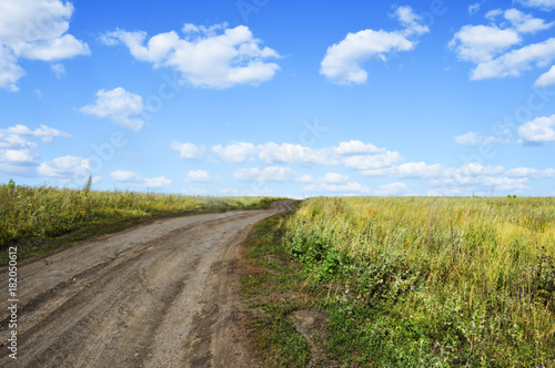 road in the field