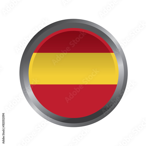 spain flag button icon image vector illustration design Free Download spain flag button icon image vector illustration design - GFXLoad