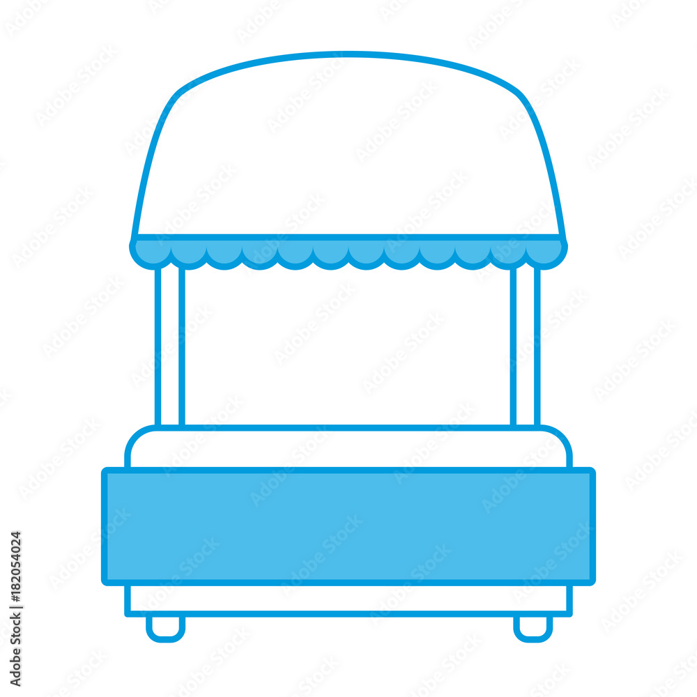 Empty market stall icon vector illustration graphic design Empty market stall icon vector illustration graphic design
