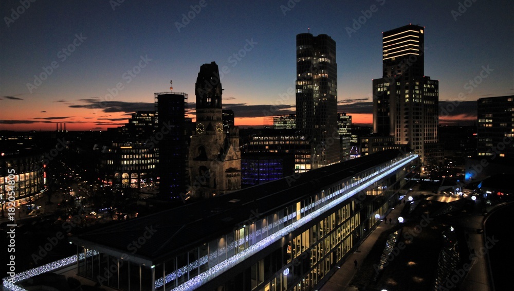 Berlin; Abendstimmung in der City-West