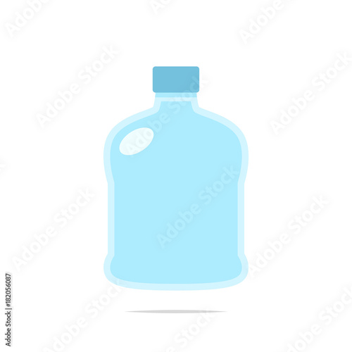 Big water bottle icon vector