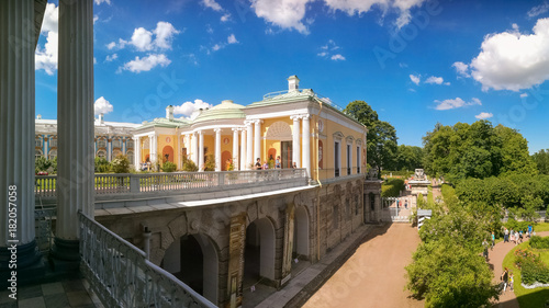 Petersburg  Russia - June 29  2017  Agate rooms on the ramp of the Cameron Gallery. Tsarskoe Selo.