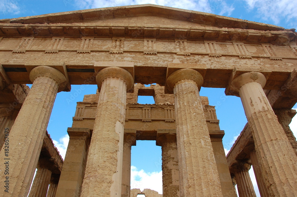 Concordia Temple in the archeological park Valle dei Templi, Agrigento, Sicily