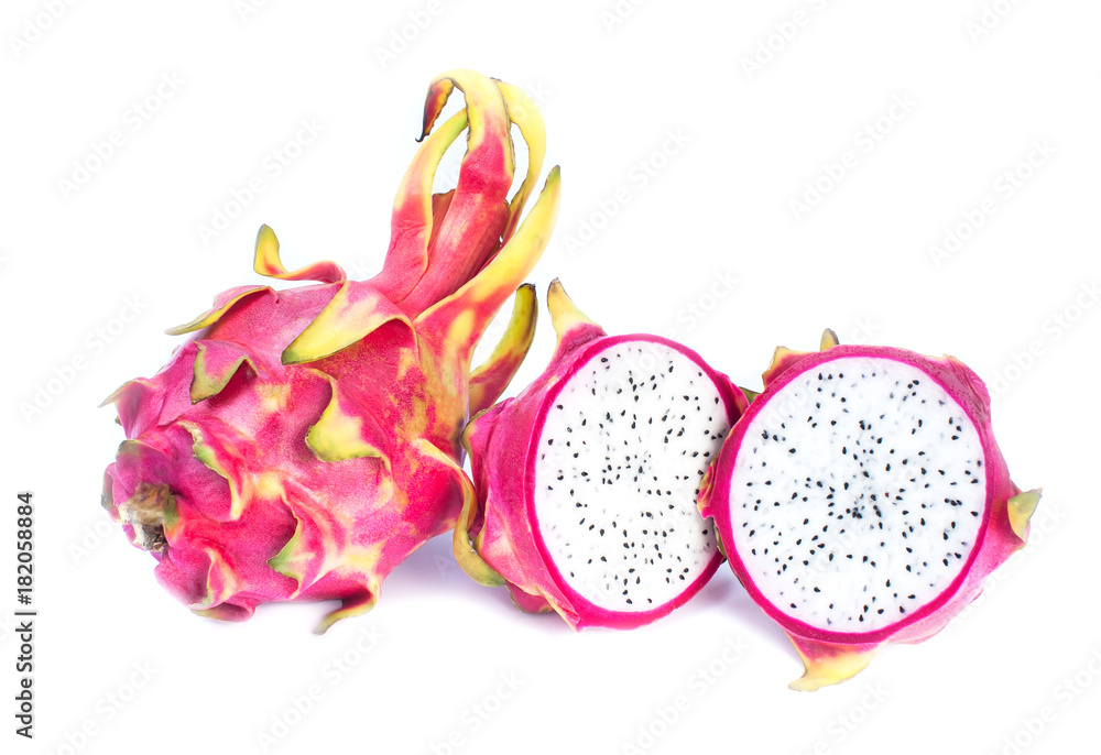 Obraz premium Dragon fruit isolated on white background
