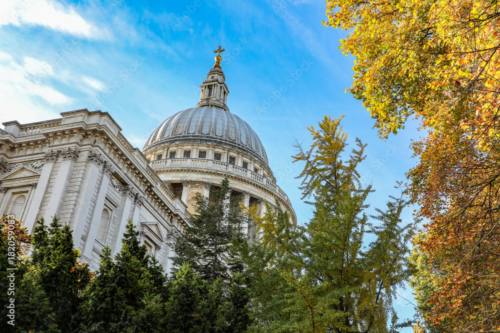 St. Paul's Cathedral in autumn