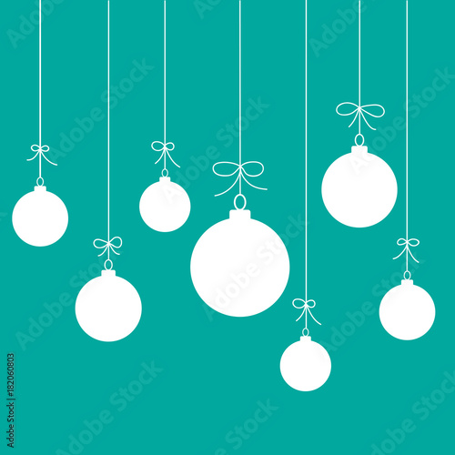 Christmas background with christmas balls. Vector illustration