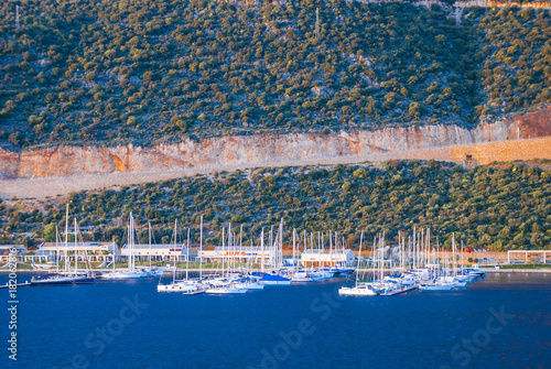  port of Kash on the Mediterranean coast of Turkey, the center of the district of the province of Antalya.