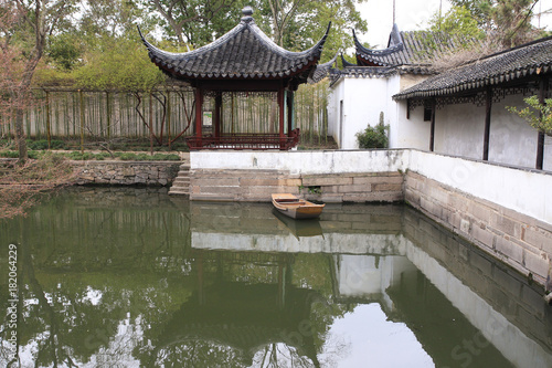 traditional chinese garden architecture in Suzhou