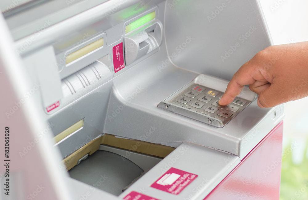 using automatic deposit machine using automatic deposit machine
