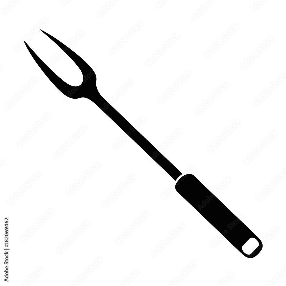 grill fork cutlery isolated icon vector illustration design grill fork cutlery isolated icon vector illustration design
