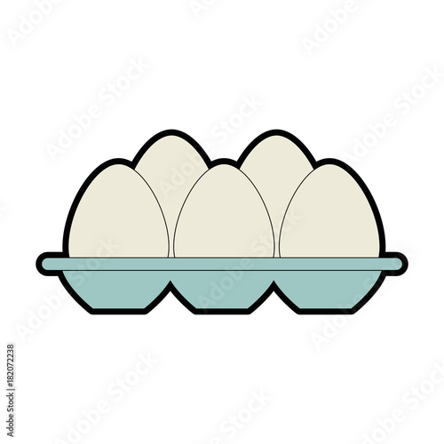 eggs carton isolated icon vector illustration design
