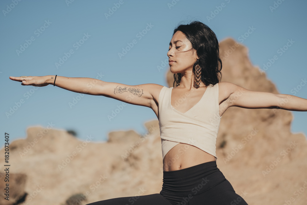 Young woman practicing yoga Young woman practicing yoga