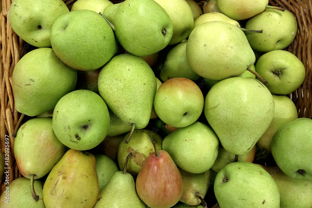 Vegetables and fruits lie on the counter in the store. Vegetables and fruits lie on the counter in the store.