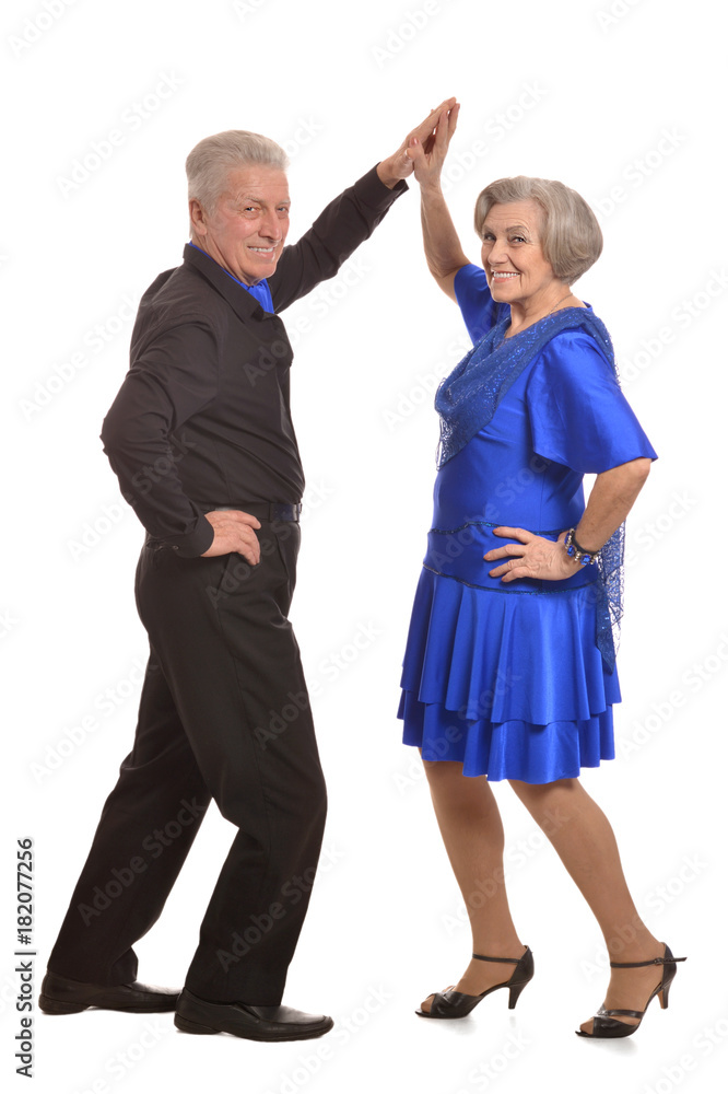 Smiling senior couple dancing Smiling senior couple dancing