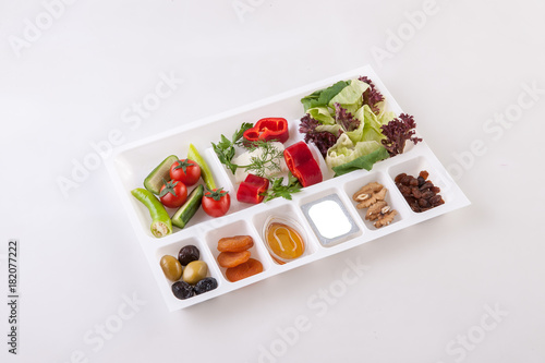 Tableau sur toile fixed menu breakfast style