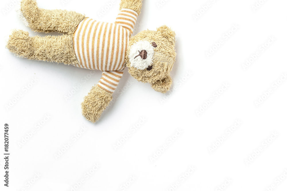 Fototapeta premium Teddy bear stuffed animal isolated