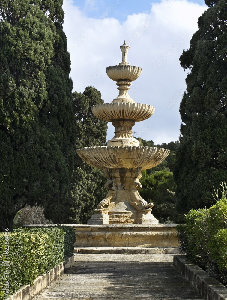 Argotti Botanic Gardens in Floriana. Malta