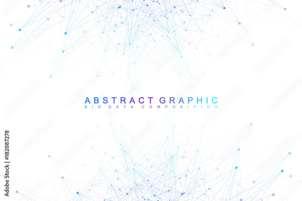 Big data complex. Graphic abstract background communication. Perspective backdrop of depth. Minimal array with compounds lines and dots. Digital data visualization. Vector illustration Big data. Big data complex. Graphic abstract background communication. Perspective backdrop of depth. Minimal array with compounds lines and dots. Digital data visualization. Vector illustration Big data.