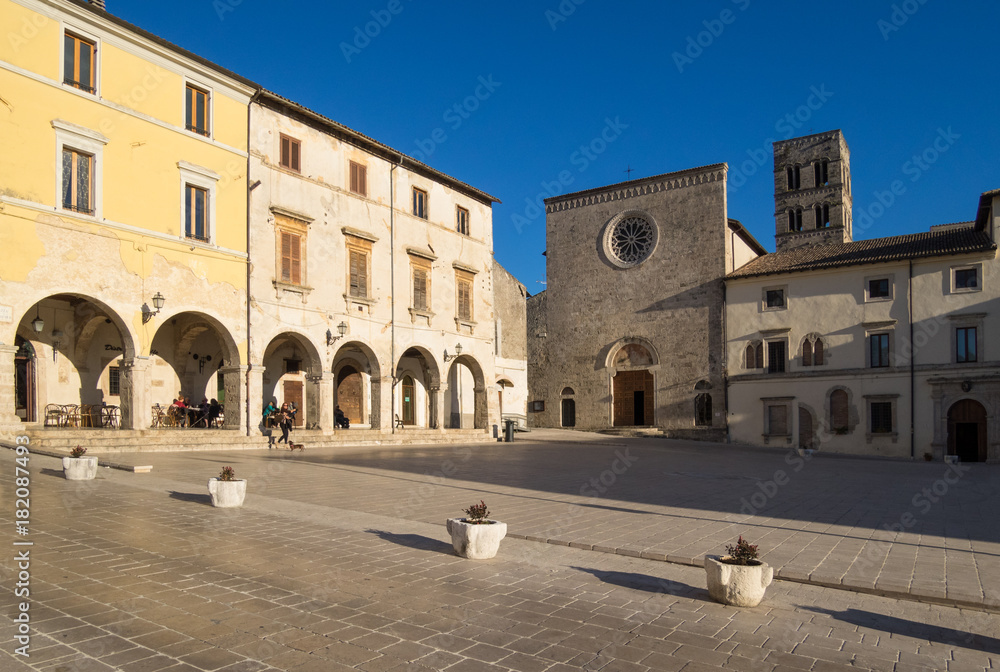 CITTADUCALE (Italy) - The historic center of an old and very little stone town in Sabina region, province of Rieti, central Italy