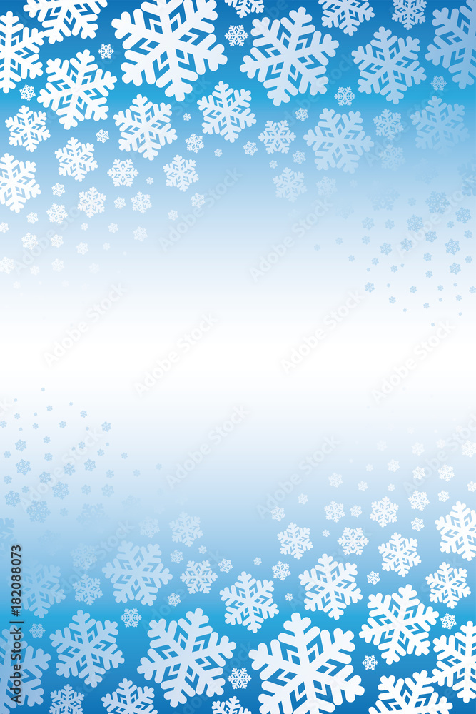 Snowflakes background, blue