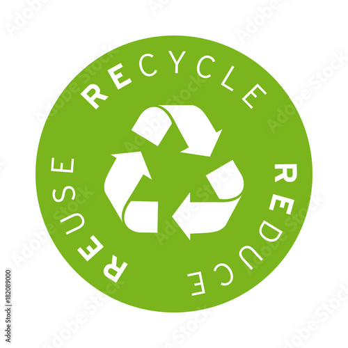 Logo sticker recycle