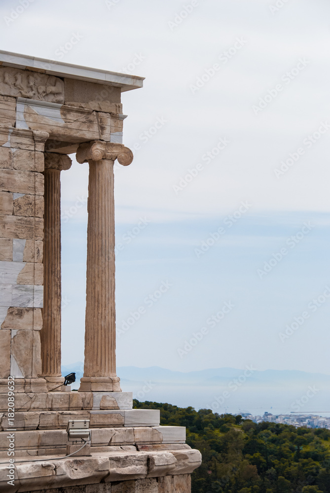 Athena temple of apteros nike in the Acropolis of Athens Greece Stock Photo  | Adobe Stock