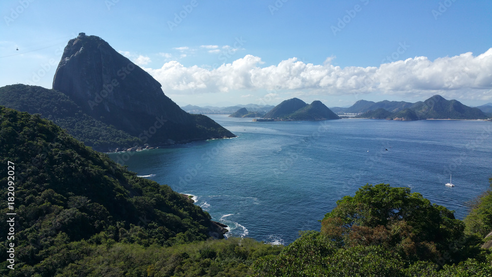 View of the Sugar Loaf Mountain in Rio de Janeiro Brazil View of the Sugar Loaf Mountain in Rio de Janeiro Brazil