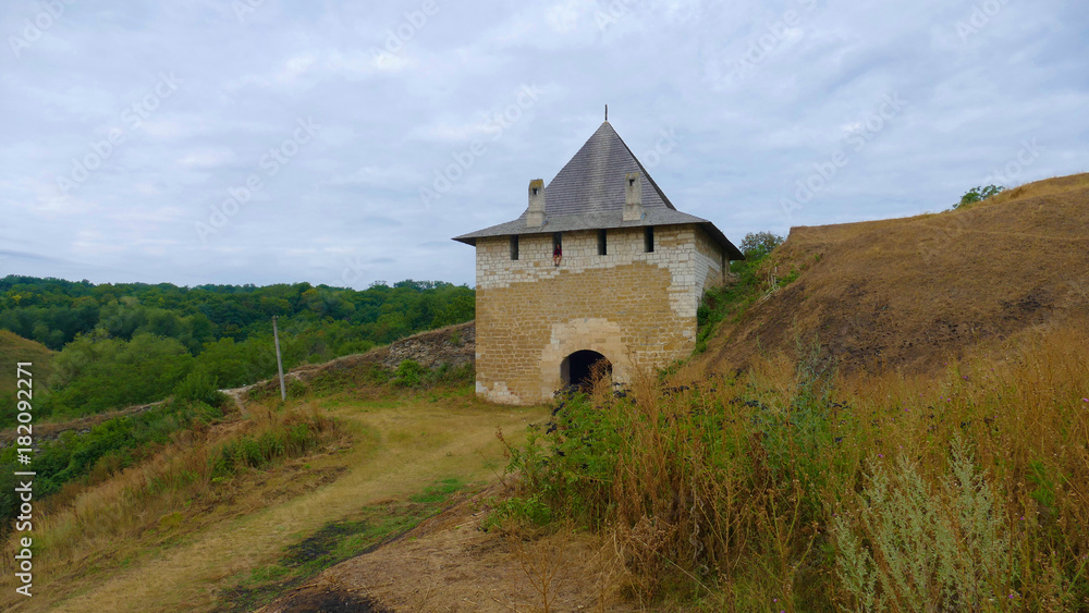 Khotyn castle in Ukraine is a powerful medieval fortress that witnessed the fighting between Poles, Cossacks and Turks. High medieval walls, towers on the background of the picturesque Dniester.