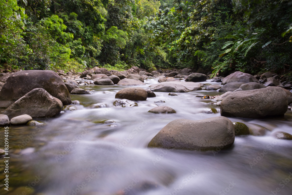 Guadeloupe, Basse terre, la route de la traversée, la cascades aux écrevisses. Guadeloupe, Basse terre, la route de la traversée, la cascades aux écrevisses.