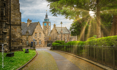 Path leading to Stirling old town, Scotland photo
