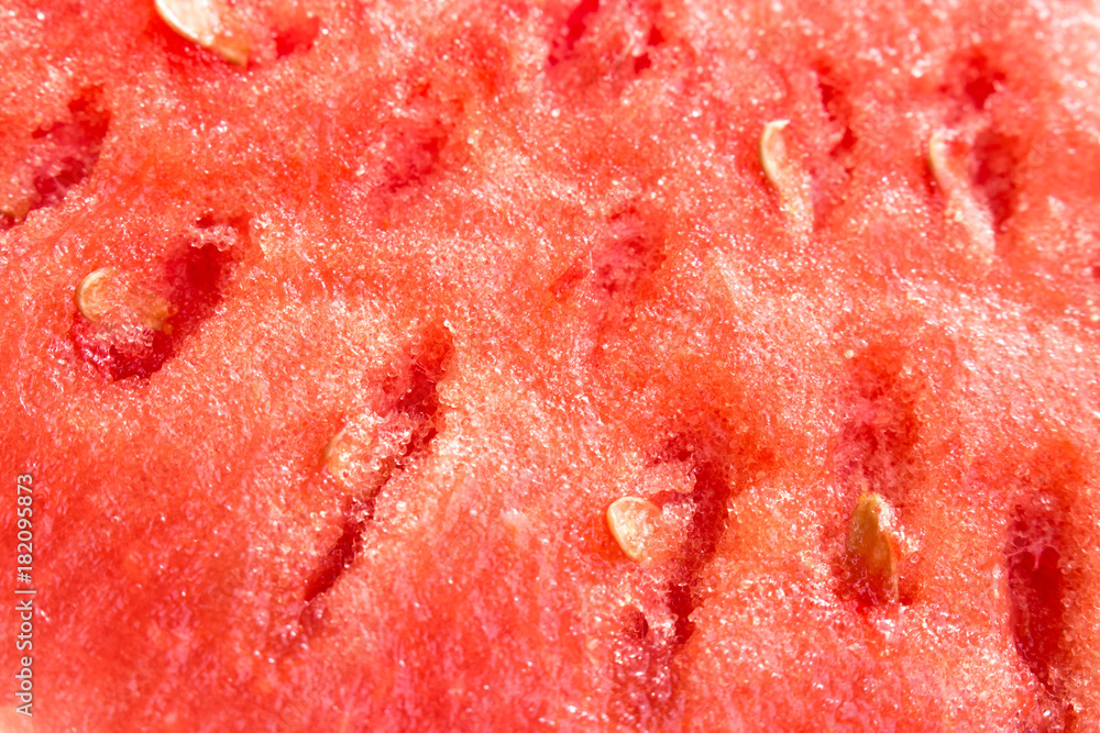 Watermelon. Ripe red fruit with seeds. Macro. Watermelon. Ripe red fruit with seeds. Macro.