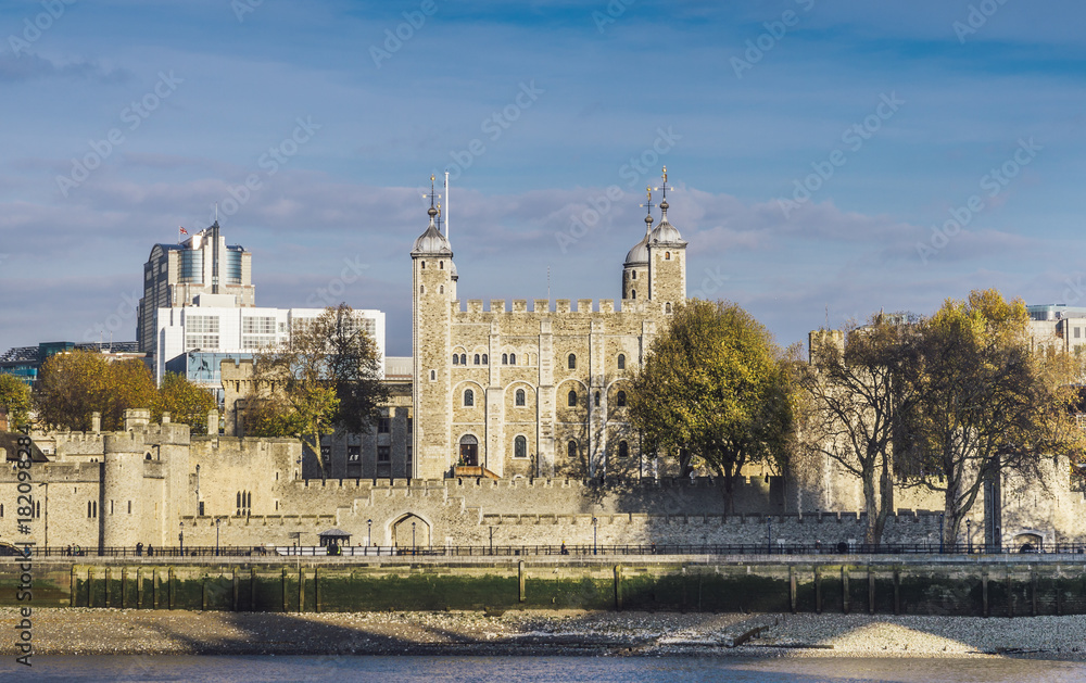 Panorama of Tower of London, UK
