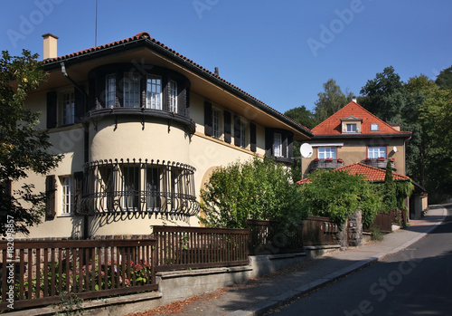 Street in Decin. Czech Republic