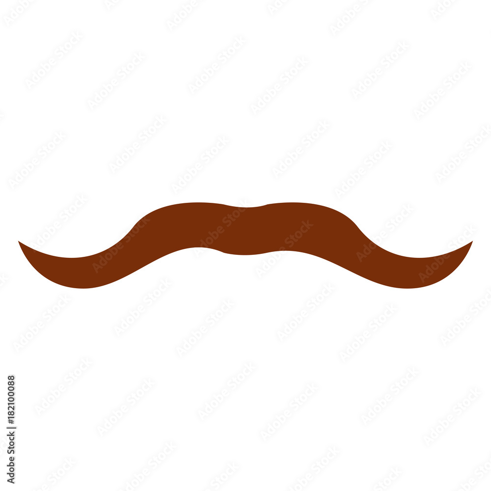 Isolated mustache illustration Isolated mustache illustration