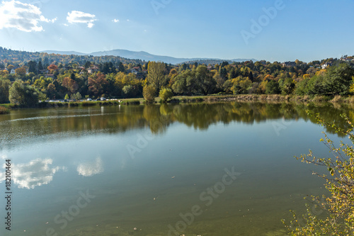 Autumn of Pancharevo lake, Sofia city Region, Bulgaria