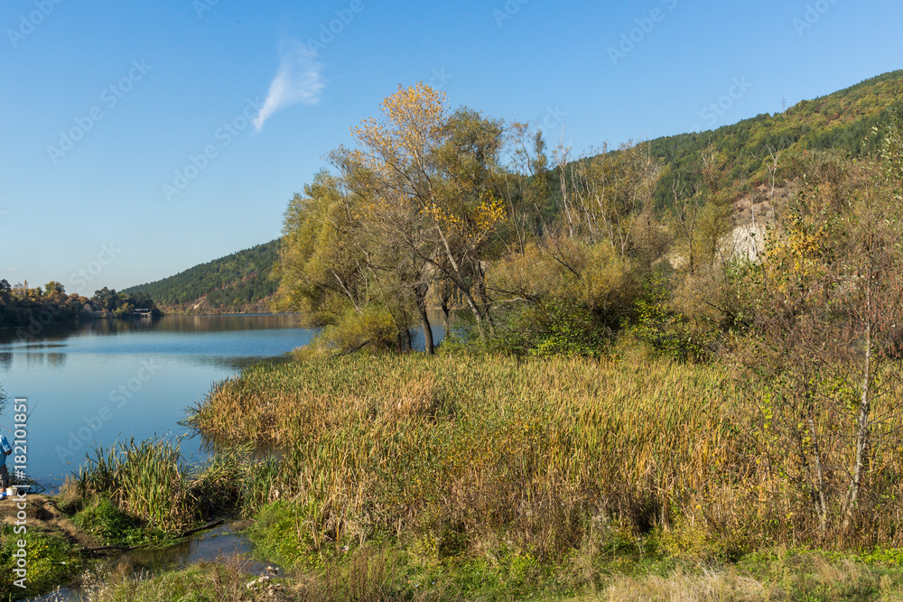 Autumn of Pancharevo lake, Sofia city Region, Bulgaria