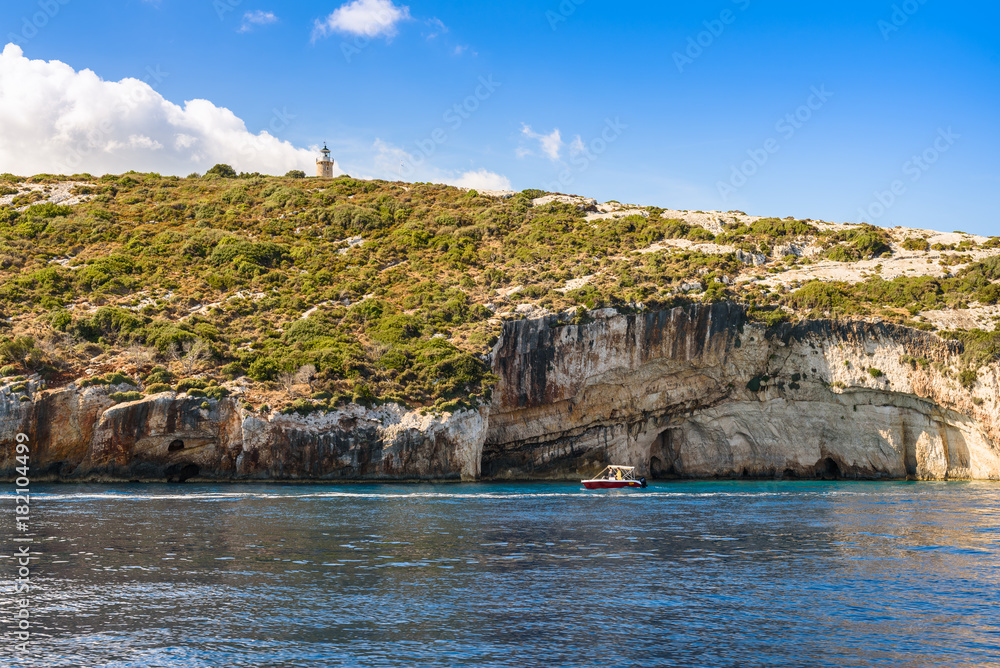 Skinari Cape on Zakynthos Island, Greece. Skinari Cape on Zakynthos Island, Greece.