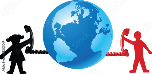 telefono a cornetta globalizzazione comunicazione
