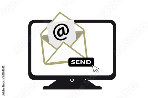 Computer Marketing Envelope Email Send