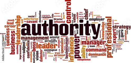 Authority word cloud
