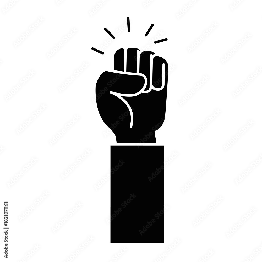 hand up fist icon vector illustration design hand up fist icon vector illustration design