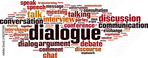 Dialogue word cloud