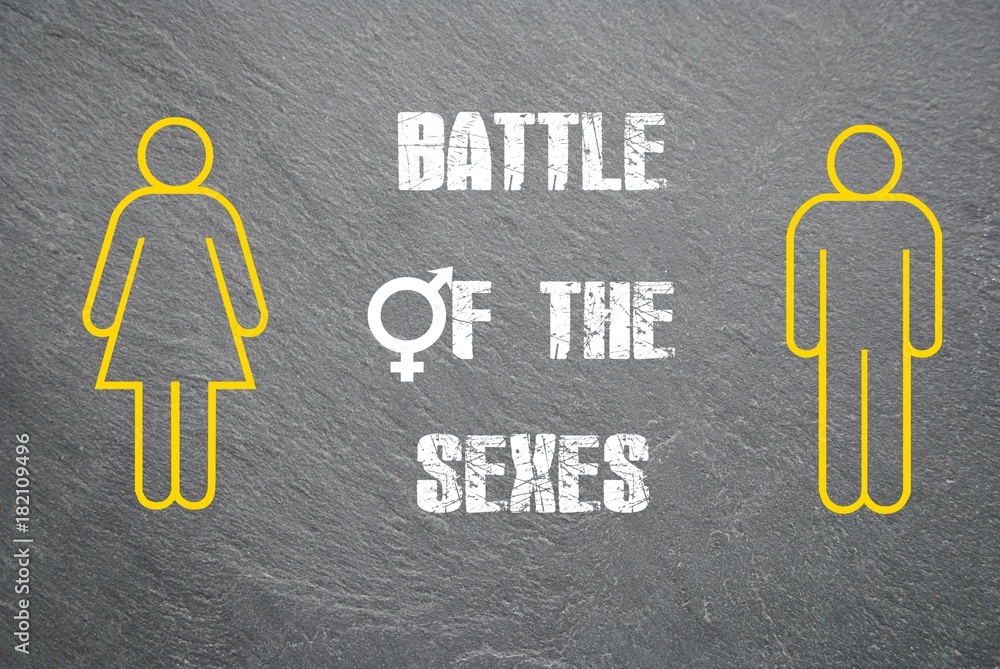 Battle of the sexes - obrazy, fototapety, plakaty 