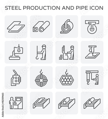 steel production icon