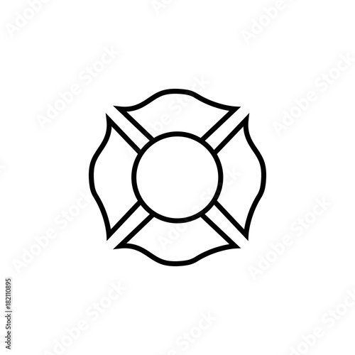 Firefighter emblem icon