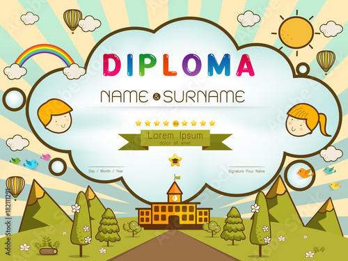 Certificate kids diploma