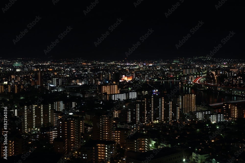 福岡タワーからの福岡市夜景