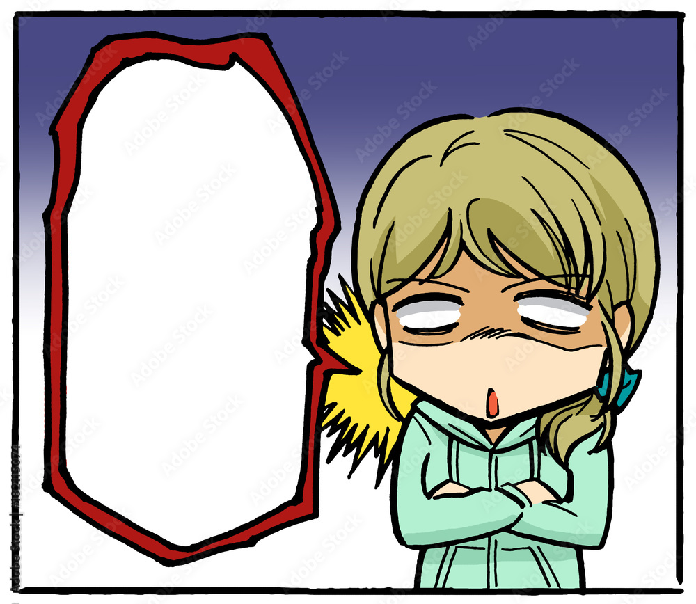 暴言を吐く女性 フキダシ Stock イラスト Adobe Stock