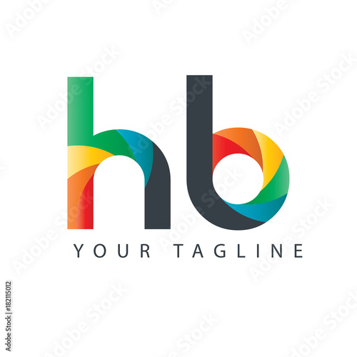 Initial Letter HB Design Logo